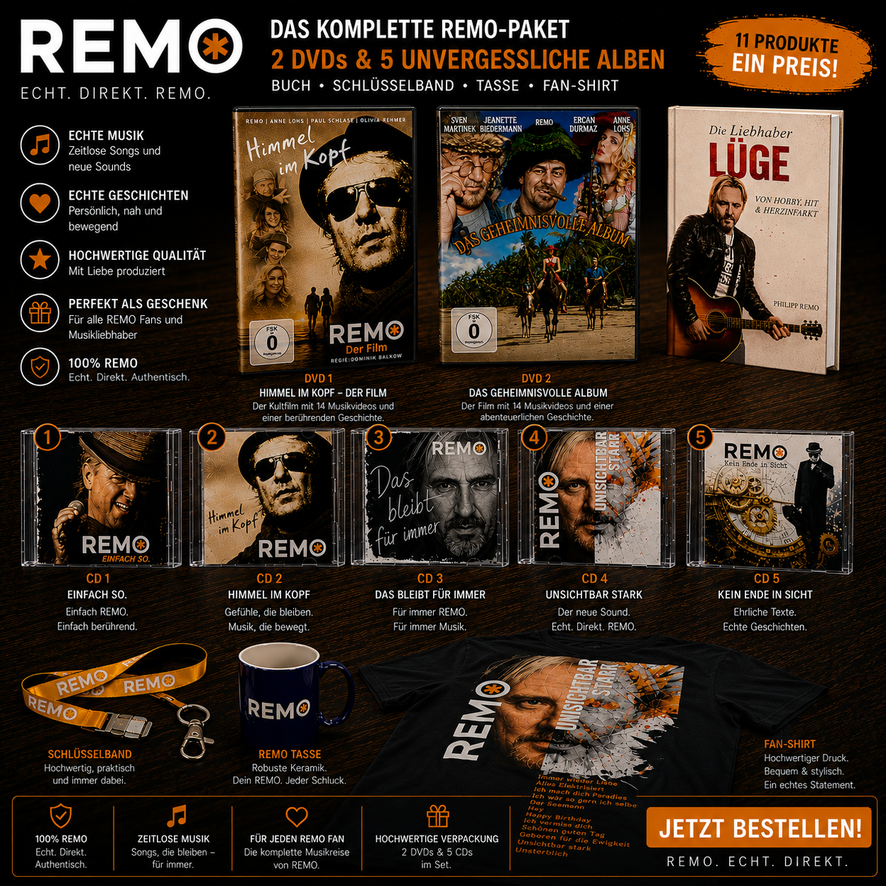 DAS ULTIMATIVE REMO-FANPAKET